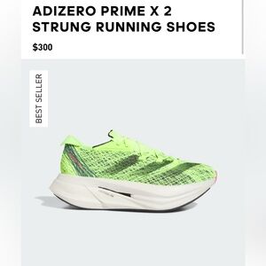 Adidas ADIZERO PRIME X 2 STRUNG RUNNING SHOES UNISEX M6.5/W7.5